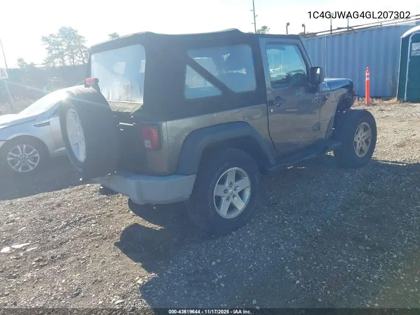 1C4GJWAG4GL207302 2016 Jeep Wrangler Sport