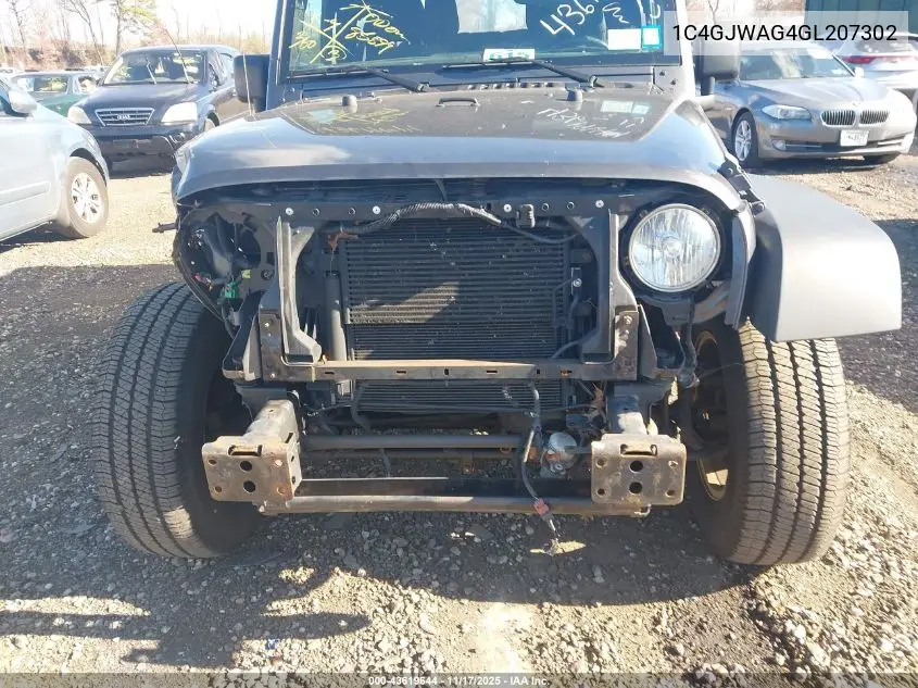 1C4GJWAG4GL207302 2016 Jeep Wrangler Sport