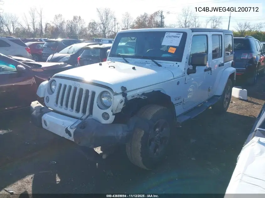 1C4BJWEG4GL200712 2016 Jeep Wrangler Unlimited Sahara