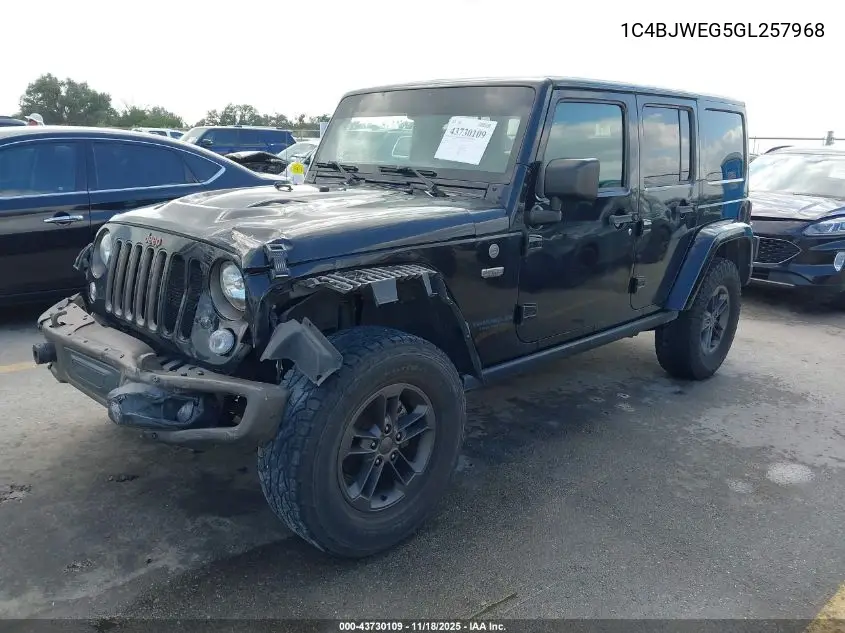 1C4BJWEG5GL257968 2016 Jeep Wrangler Unlimited 75Th Anniversary