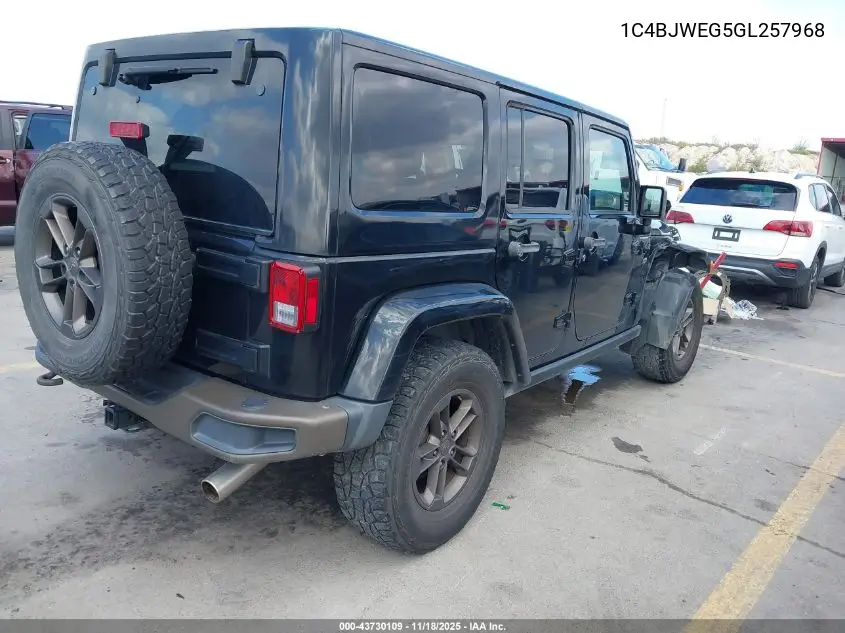 1C4BJWEG5GL257968 2016 Jeep Wrangler Unlimited 75Th Anniversary
