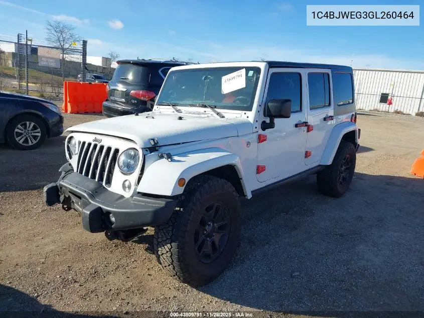 1C4BJWEG3GL260464 2016 Jeep Wrangler Unlimited Backcountry