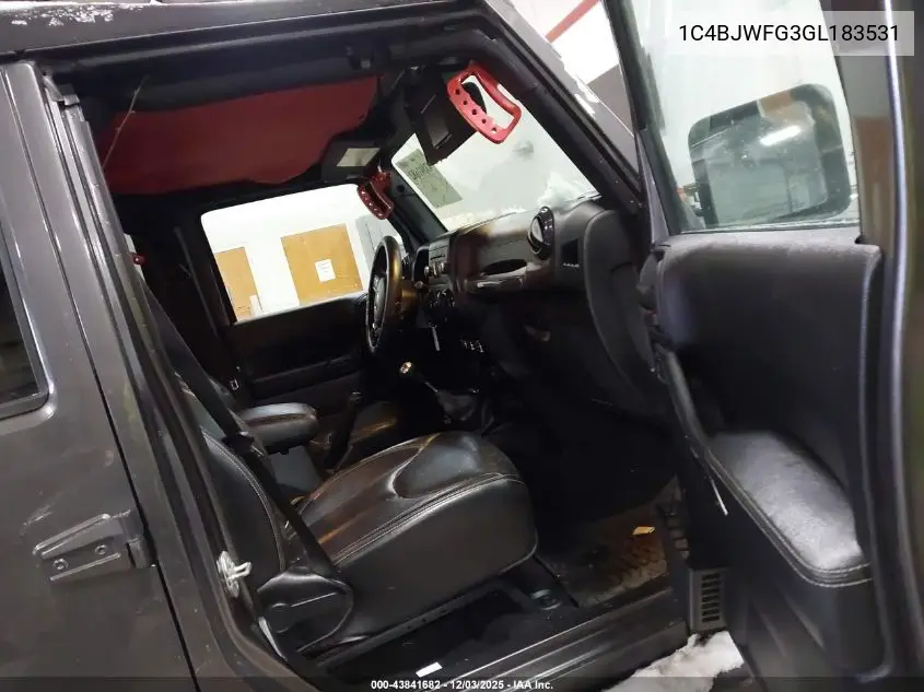 1C4BJWFG3GL183531 2016 Jeep Wrangler Unlimited Rubicon Hard Rock