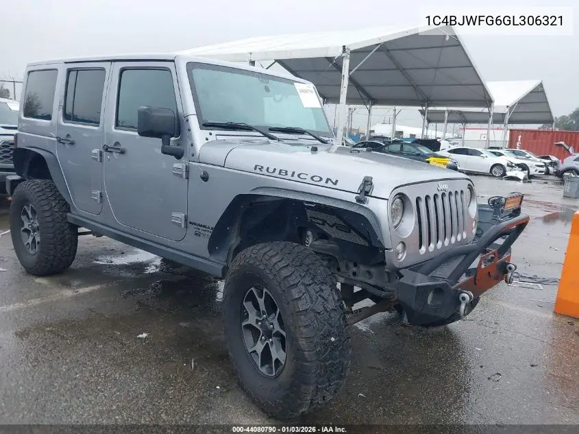 1C4BJWFG6GL306321 2016 Jeep Wrangler Unlimited Rubicon