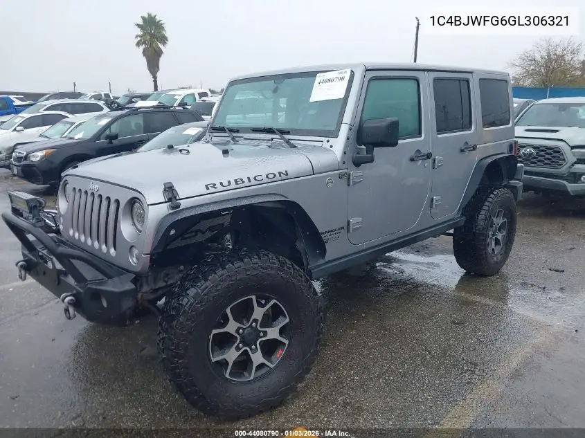 1C4BJWFG6GL306321 2016 Jeep Wrangler Unlimited Rubicon