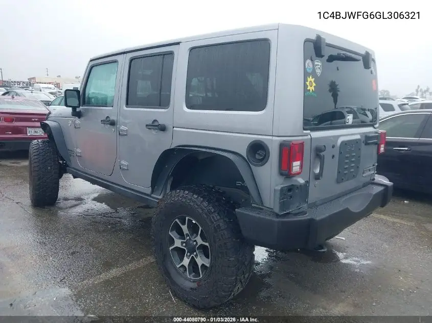 1C4BJWFG6GL306321 2016 Jeep Wrangler Unlimited Rubicon