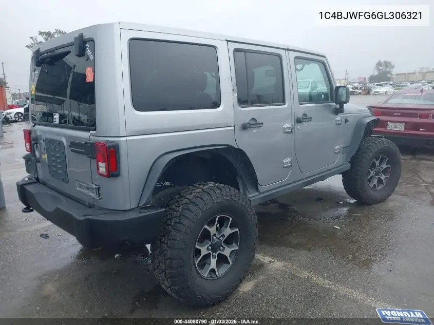 1C4BJWFG6GL306321 2016 Jeep Wrangler Unlimited Rubicon