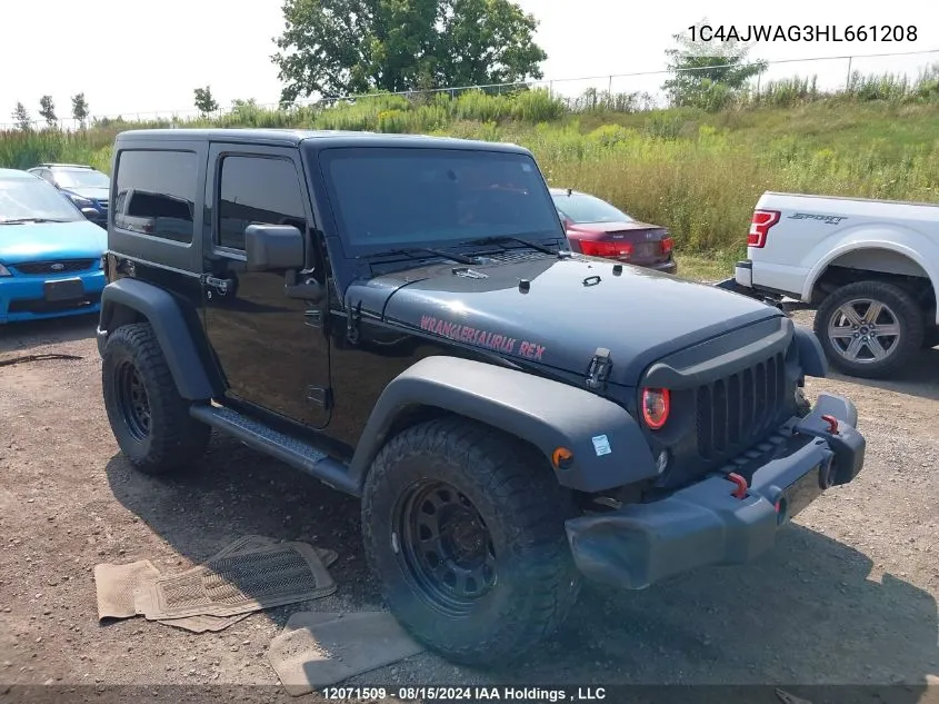 2017 Jeep Wrangler Sport VIN: 1C4AJWAG3HL661208 Lot: 12071509