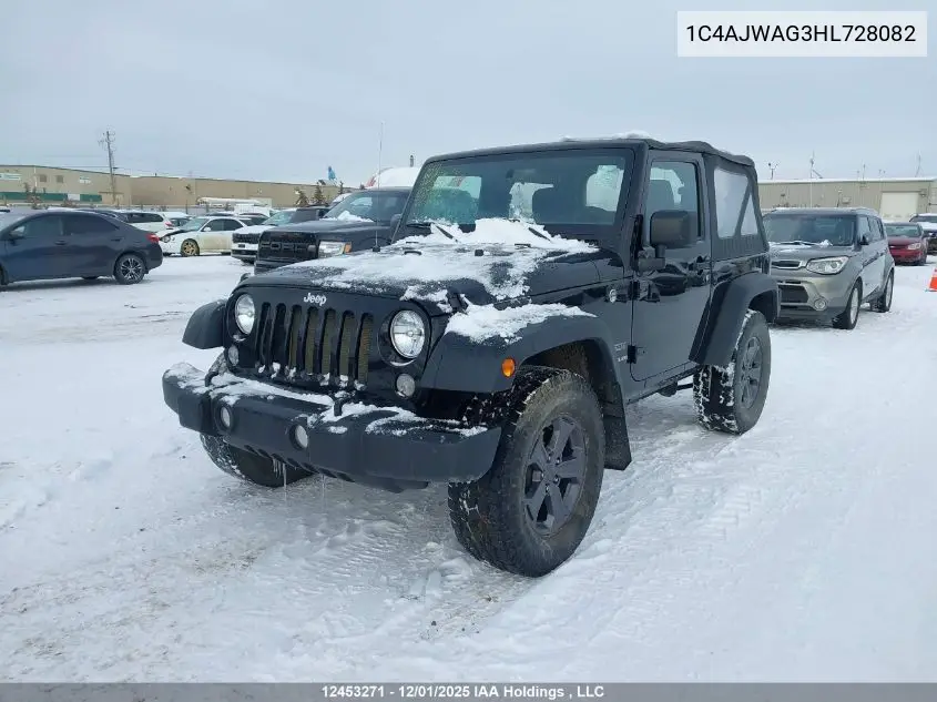 1C4AJWAG3HL728082 2017 Jeep Wrangler Sport