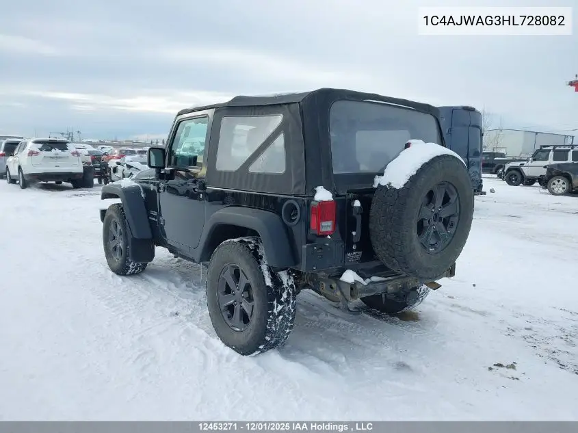 1C4AJWAG3HL728082 2017 Jeep Wrangler Sport