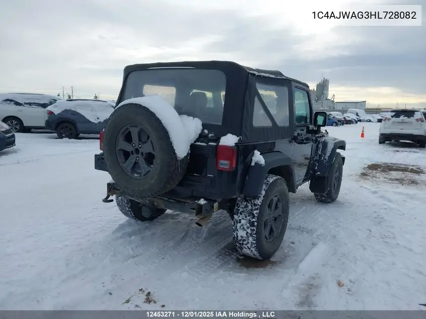 1C4AJWAG3HL728082 2017 Jeep Wrangler Sport