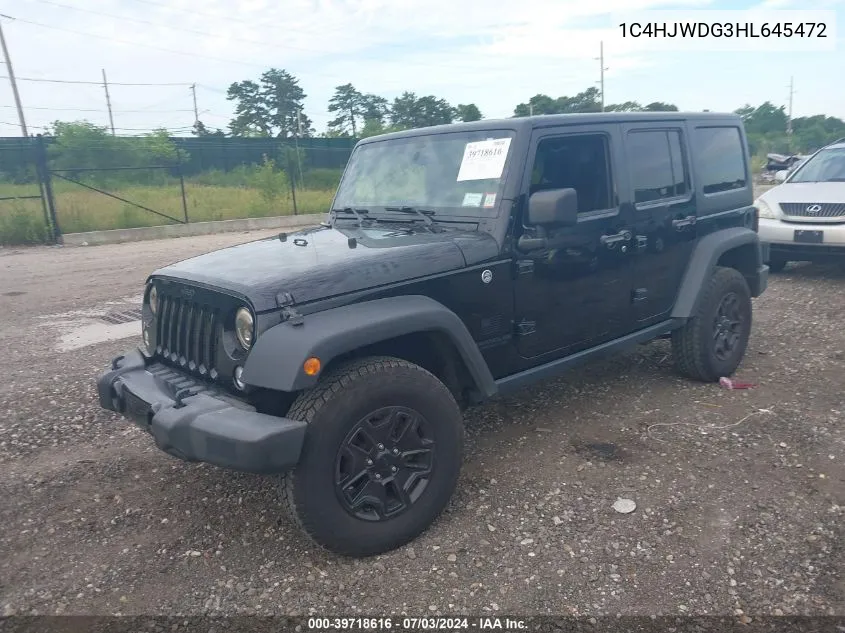 1C4HJWDG3HL645472 2017 Jeep Wrangler Unlimited Willy Wheeler 4X4