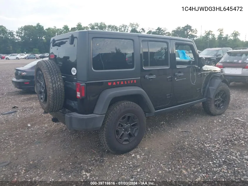 1C4HJWDG3HL645472 2017 Jeep Wrangler Unlimited Willy Wheeler 4X4