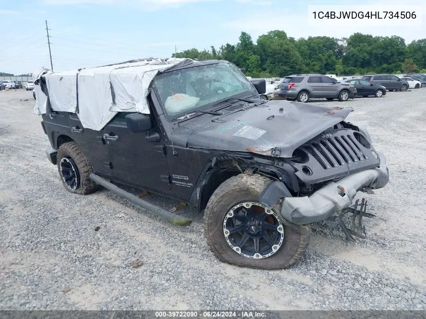 1C4BJWDG4HL734506 2017 Jeep Wrangler Unlimited Sport 4X4