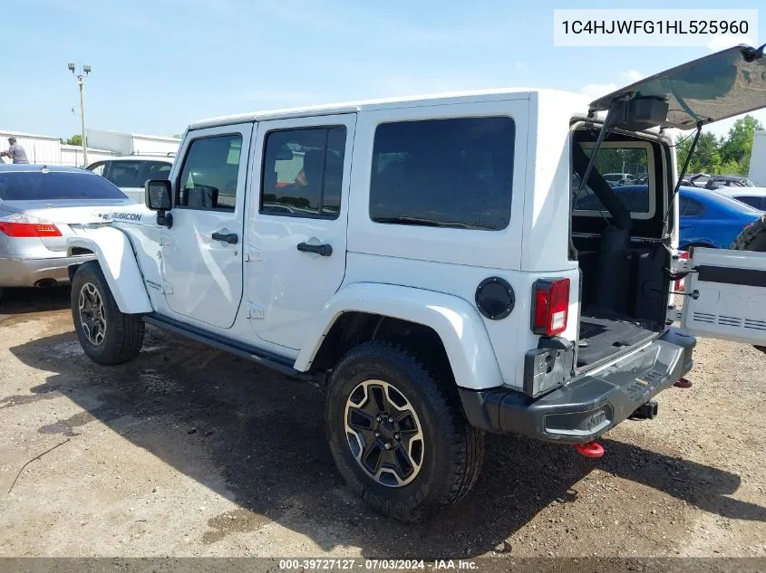 1C4HJWFG1HL525960 2017 Jeep Wrangler Unlimited Rubicon Hard Rock 4X4