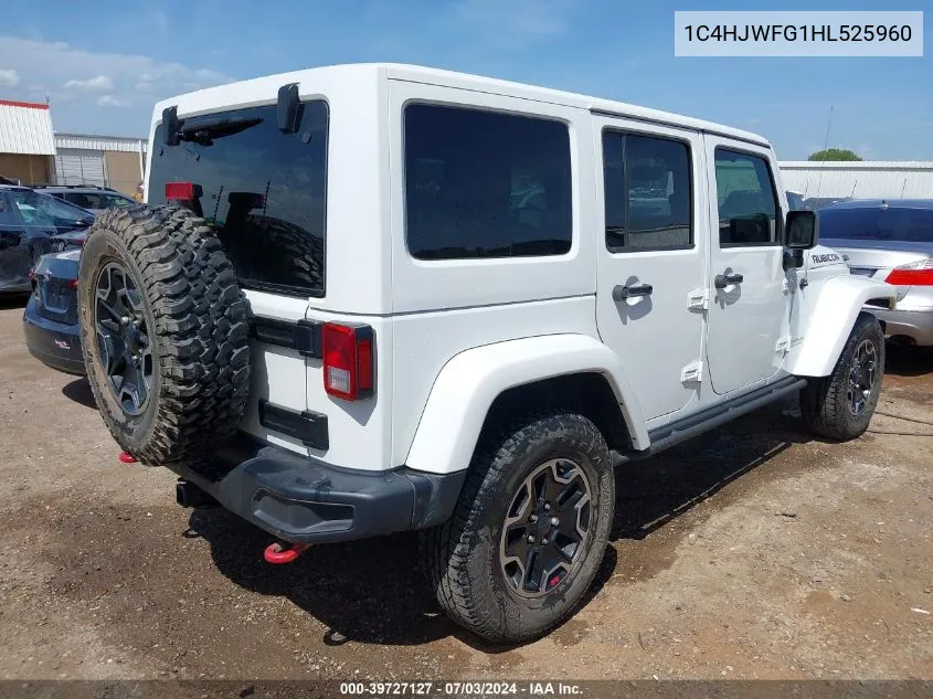 1C4HJWFG1HL525960 2017 Jeep Wrangler Unlimited Rubicon Hard Rock 4X4