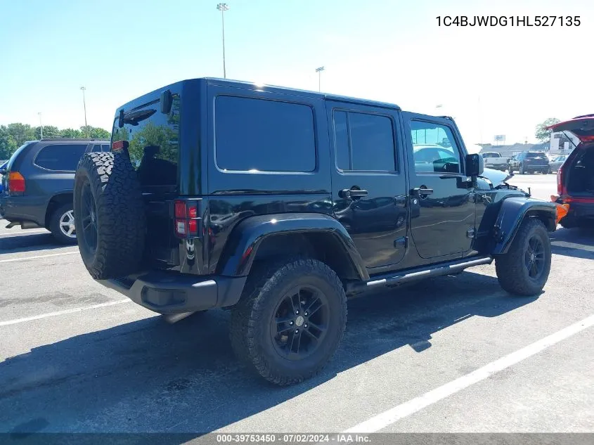 2017 Jeep Wrangler Unlimited Sport VIN: 1C4BJWDG1HL527135 Lot: 39753450