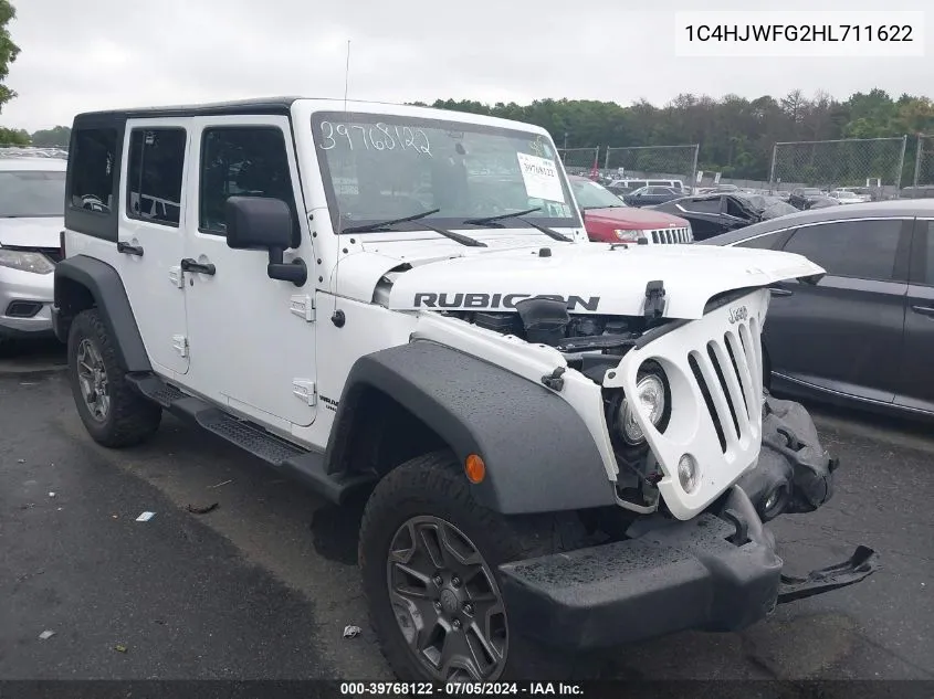 2017 Jeep Wrangler Unlimited Rubicon 4X4 VIN: 1C4HJWFG2HL711622 Lot: 39768122