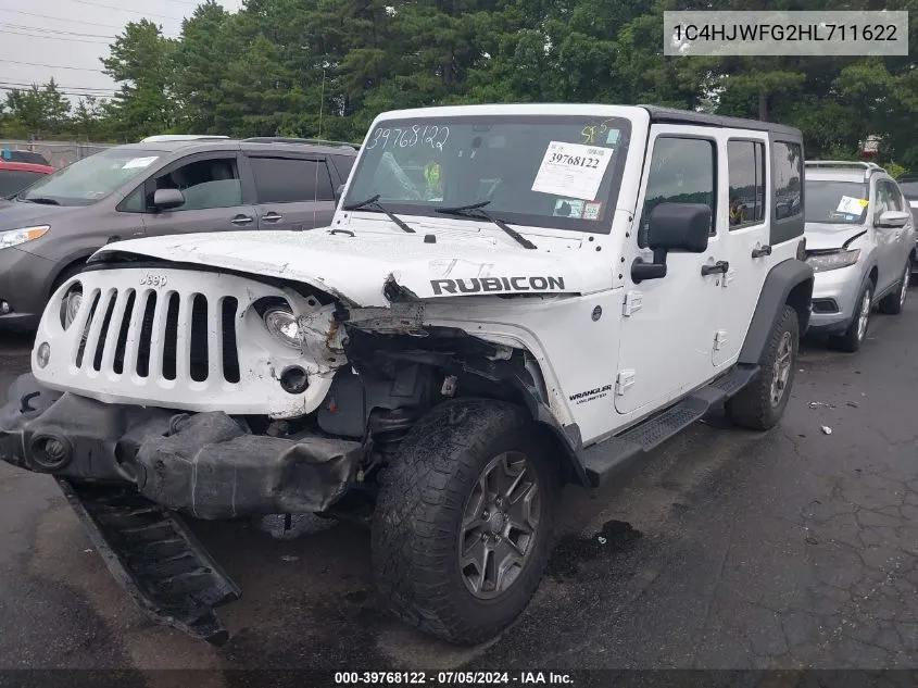 1C4HJWFG2HL711622 2017 Jeep Wrangler Unlimited Rubicon 4X4