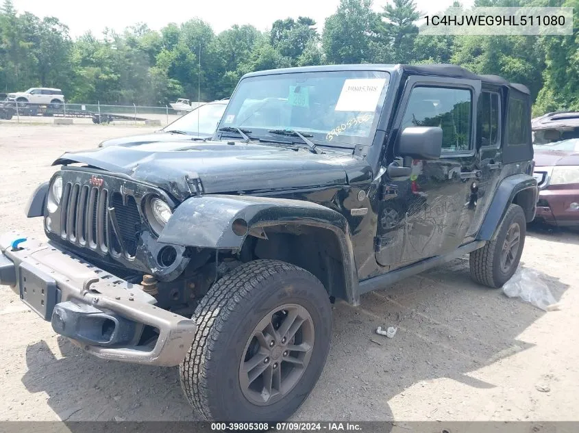 2017 Jeep Wrangler Unlimited 75Th Anniversary Edition 4X4 VIN: 1C4HJWEG9HL511080 Lot: 39805308