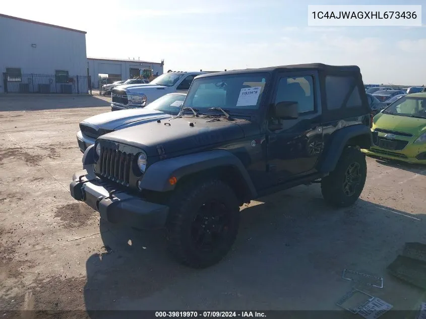 1C4AJWAGXHL673436 2017 Jeep Wrangler Willy Wheeler 4X4