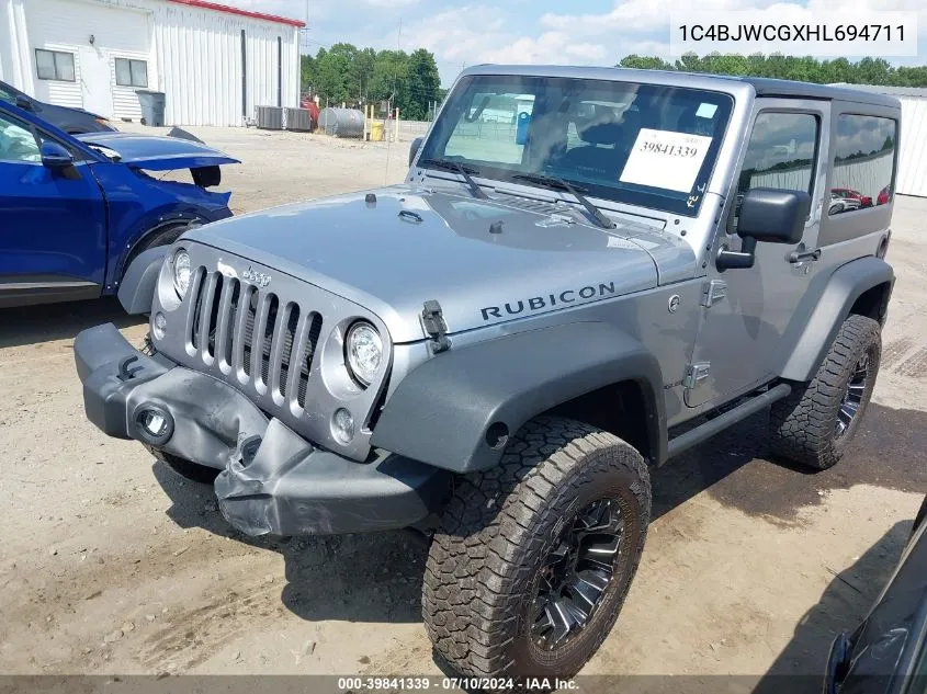 1C4BJWCGXHL694711 2017 Jeep Wrangler Rubicon 4X4