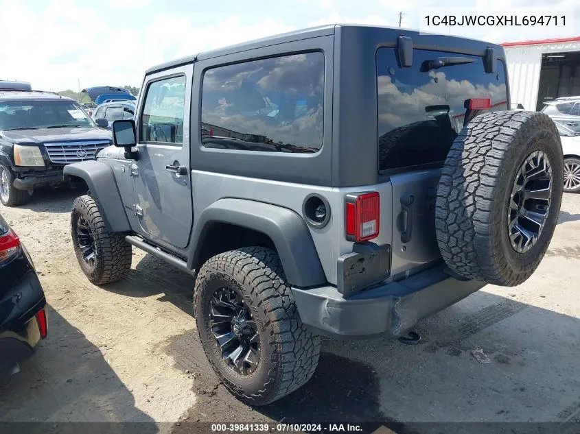 1C4BJWCGXHL694711 2017 Jeep Wrangler Rubicon 4X4