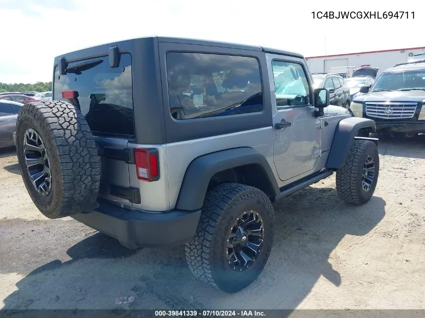 1C4BJWCGXHL694711 2017 Jeep Wrangler Rubicon 4X4