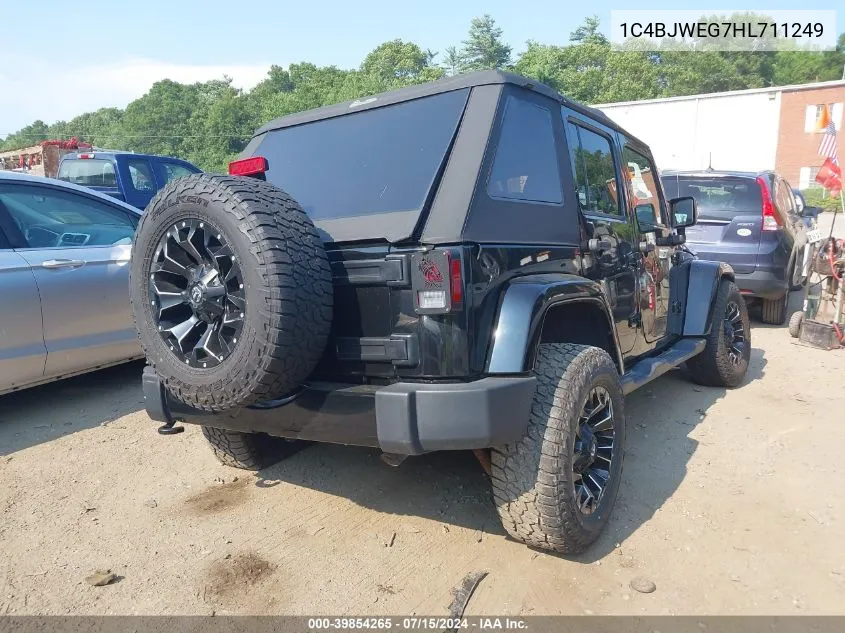 1C4BJWEG7HL711249 2017 Jeep Wrangler Unlimited Smoky Mountain 4X4