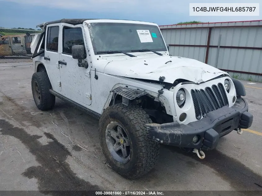 1C4BJWFG4HL685787 2017 Jeep Wrangler Unlimited Rubicon 4X4