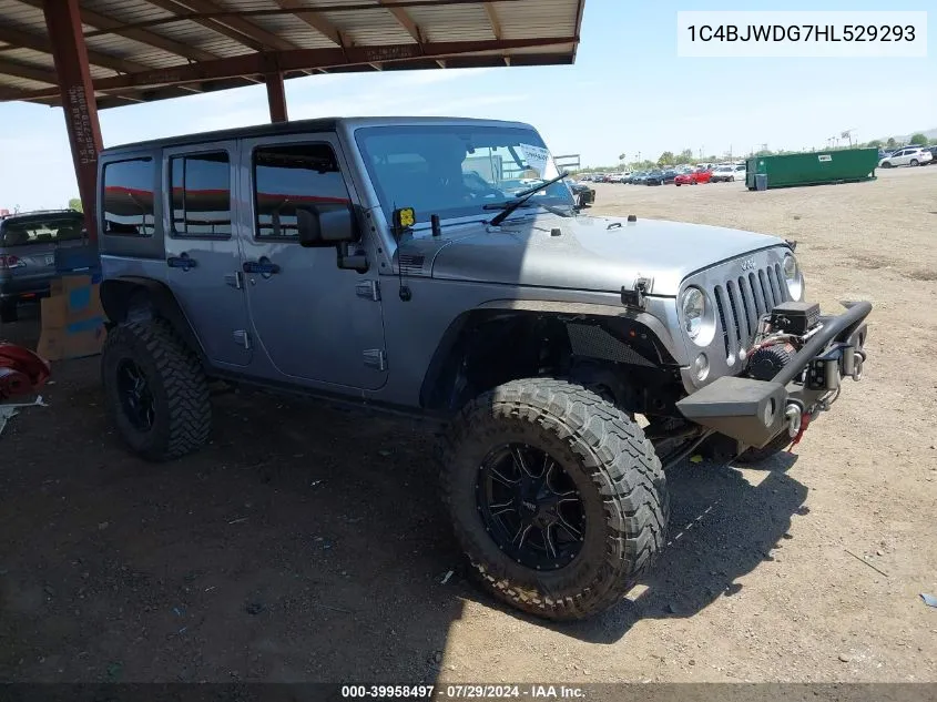 1C4BJWDG7HL529293 2017 Jeep Wrangler Unlimited Sport 4X4