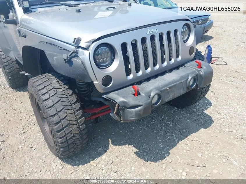 1C4AJWAG0HL655026 2017 Jeep Wrangler Sport 4X4