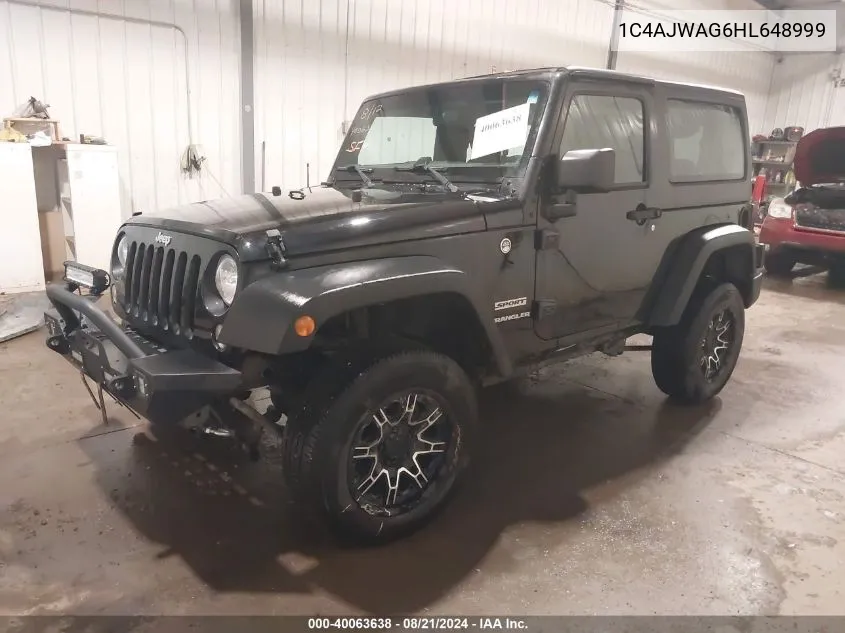 1C4AJWAG6HL648999 2017 Jeep Wrangler Sport