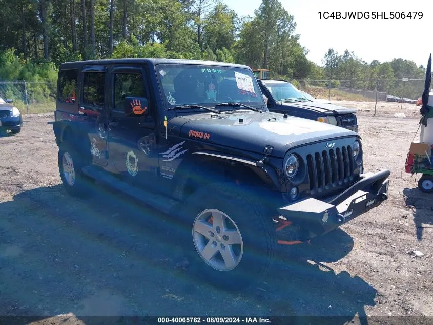 1C4BJWDG5HL506479 2017 Jeep Wrangler Unlimited Sport 4X4