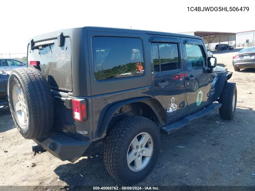 1C4BJWDG5HL506479 2017 Jeep Wrangler Unlimited Sport 4X4