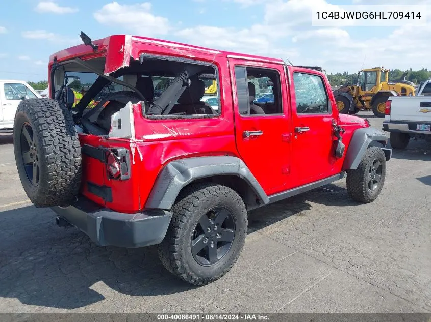 1C4BJWDG6HL709414 2017 Jeep Wrangler Unlimited Big Bear 4X4