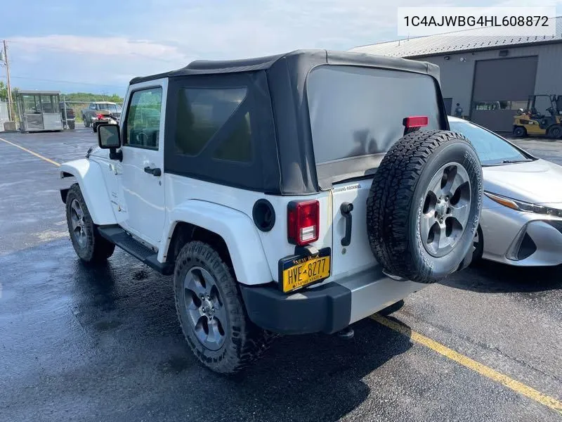 1C4AJWBG4HL608872 2017 Jeep Wrangler Sahara 4X4