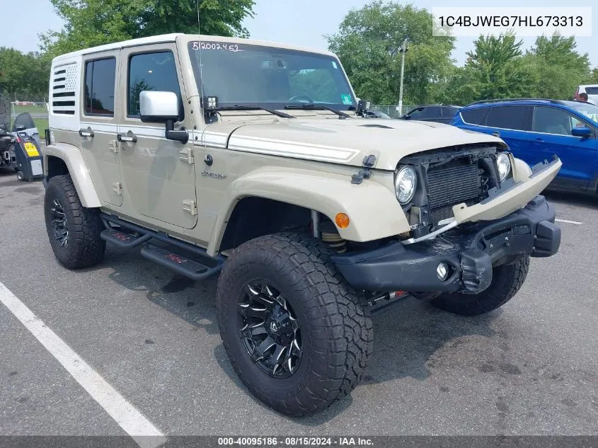 1C4BJWEG7HL673313 2017 Jeep Wrangler Unlimited Chief Edition 4X4