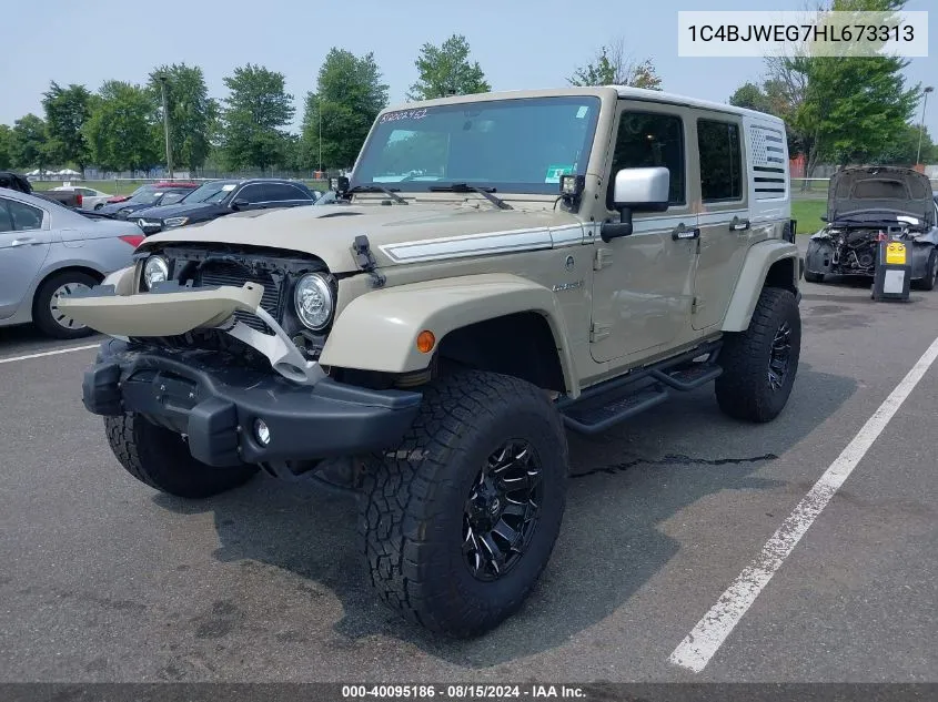 1C4BJWEG7HL673313 2017 Jeep Wrangler Unlimited Chief Edition 4X4