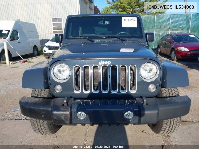 1C4BJWEG5HL534068 2017 Jeep Wrangler Unlimited Sahara