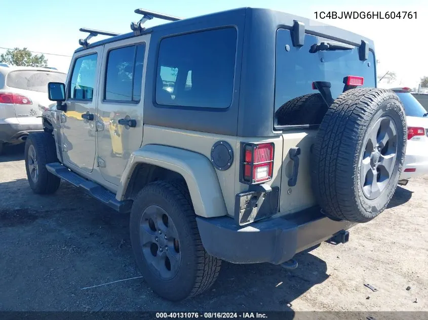 2017 Jeep Wrangler Unlimited Freedom 4X4 VIN: 1C4BJWDG6HL604761 Lot: 40131076