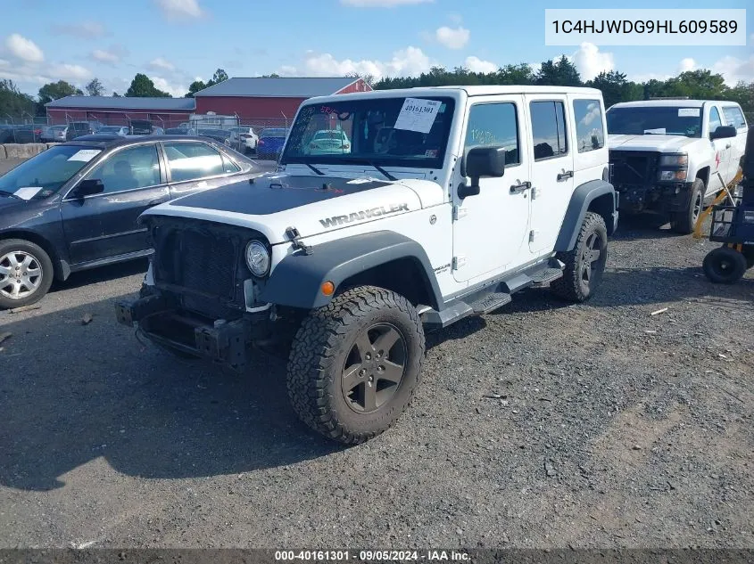 1C4HJWDG9HL609589 2017 Jeep Wrangler Unlimited Big Bear 4X4