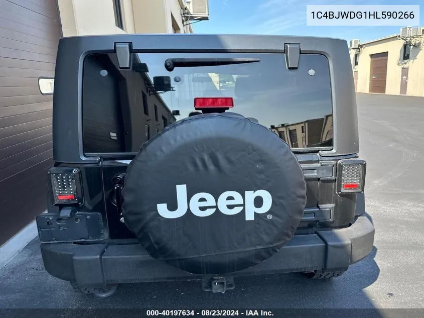 1C4BJWDG1HL590266 2017 Jeep Wrangler Unlimited Sport 4X4