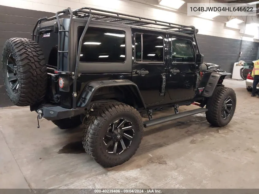 1C4BJWDG4HL646622 2017 Jeep Wrangler Unlimited Sport 4X4