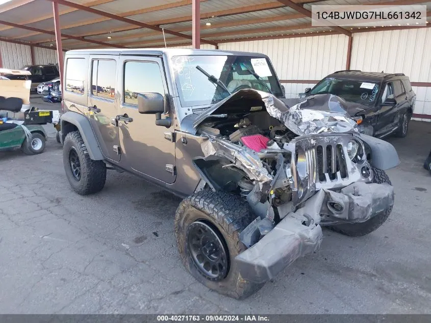 1C4BJWDG7HL661342 2017 Jeep Wrangler Unlimited Sport 4X4