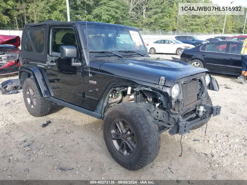 1C4AJWBG7HL516932 2017 Jeep Wrangler 75Th Anniversary Edition 4X4