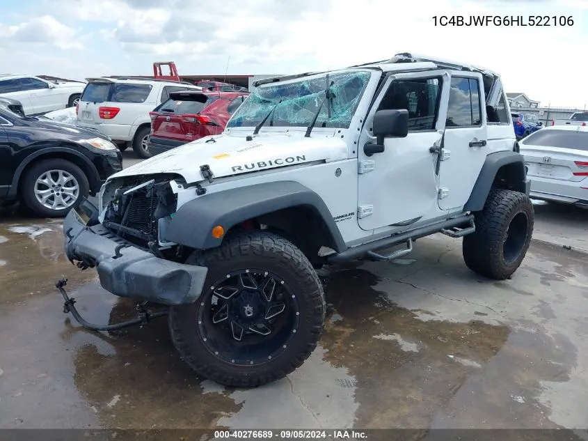 1C4BJWFG6HL522106 2017 Jeep Wrangler Unlimited Rubicon 4X4