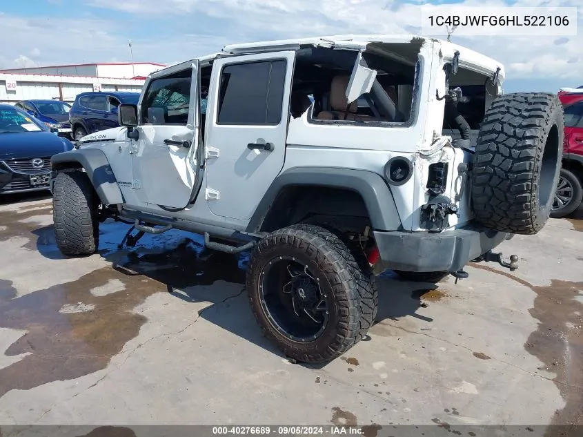 1C4BJWFG6HL522106 2017 Jeep Wrangler Unlimited Rubicon 4X4