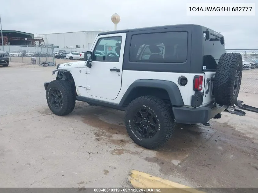 1C4AJWAG4HL682777 2017 Jeep Wrangler Willy Wheeler 4X4