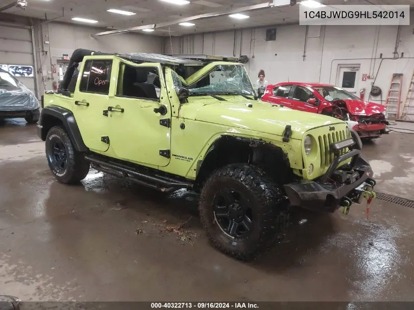 2017 Jeep Wrangler Unlimited Sport 4X4 VIN: 1C4BJWDG9HL542014 Lot: 40322713